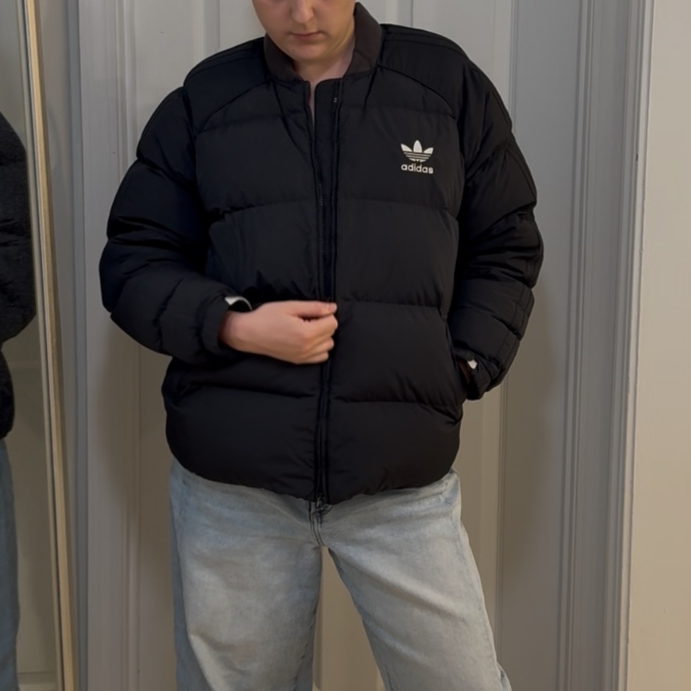 Black Adidas SST Heavy Down jacket